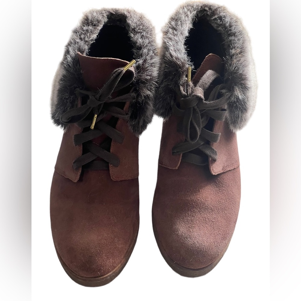Cole Haan Women's Coralie waterproof suede Booties - EUC - LIKE NEW #SB9